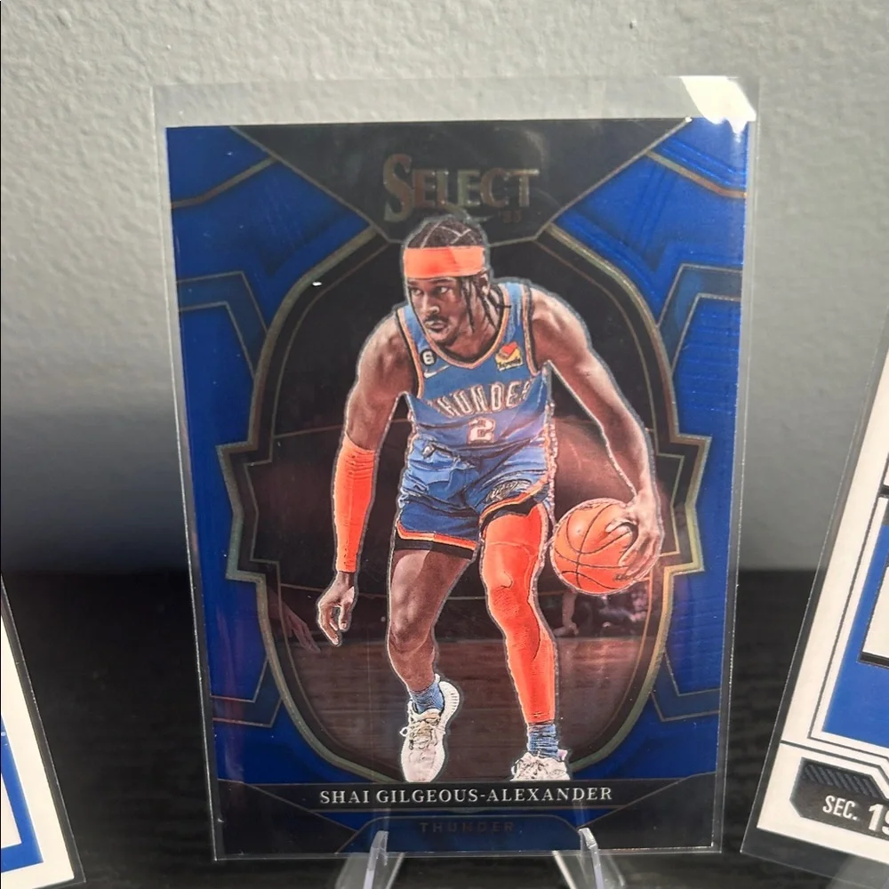 Shai Gilgeous-Alexander OKC Thunder lot NBA Hoops Blue Select contenders - Picture 3 of 5